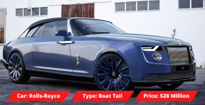Most Expensive Car in the World - Rolls Royce Boat Tail
