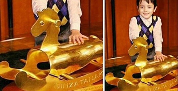 Most Expensive Toys in the World - Gold Rocking Horse