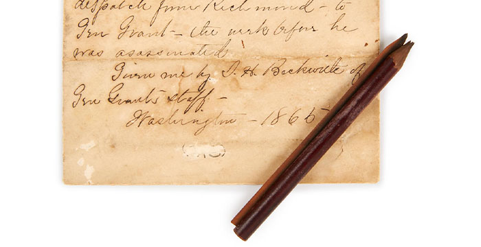 Abraham Lincoln's Wooden Pencil